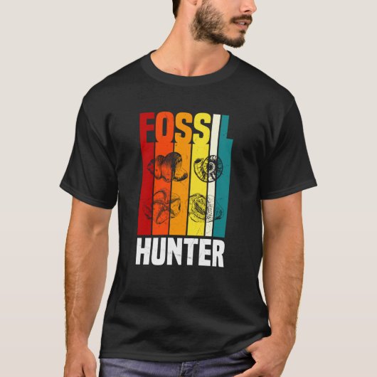 Retro Fossil Hunter Apparel Fossil Hunting T-shirt (Voorkant)