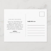 Retro foto bruiloft Dank u Briefkaart (Achterkant)