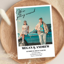 Retro  foto bruiloft