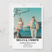 Retro foto bruiloft kaart (Voorkant)