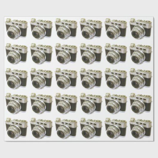 RETRO FOTO CAMERA MOTIF CADEAUPAPIER (Vlak)