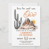 Retro foto Hoe het Westen één 1e verjaardag was Kaart (Voorkant)