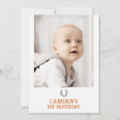 Retro foto Hoe het Westen één 1e verjaardag was Kaart (Achterkant)