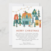 Retro foto Kerstvakantie Kaart (Voorkant)