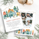 Retro foto Kerstvakantie Kaart<br><div class="desc">Omarm de vakantiedrang in stijl met onze Retro Photo Christmas Holiday Kaart! Met chique illustraties van winterhuisjes en charmante sneeuwpoppen, strekt onze aanpasbare selectie zich uit tot voorbij kaarten. Kies uit uitnodigingen voor vakantiefeesten, foto-briefkaarten en bewegende aankondigingen naar bijzondere interieurartikelen zoals onze feestelijke boomrokken en kousen. Met retouradreslabels, envelopzegels, ornamenten...</div>