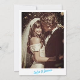 Retro fotobesparing Save The Date kaart