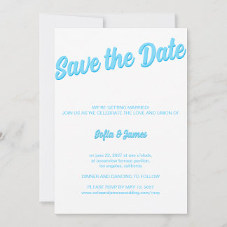 Retro fotobesparing Save The Date kaart