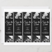 Retro Fotocabine 2x7" Save the Date Wedding Strip (Achterkant)