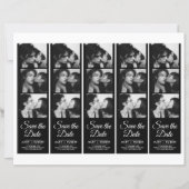 Retro Fotocabine 2x7" Save the Date Wedding Strip (Voorkant)
