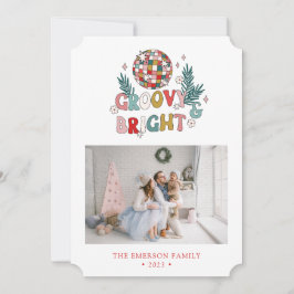 Retro fotocollage kerstkaart