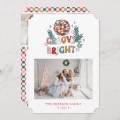 Retro fotocollage kerstkaart (Voorkant / Achterkant)