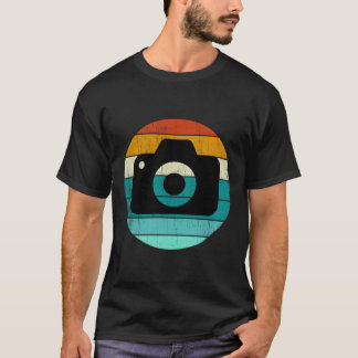 Retro Fotograaf Camera Graphic Foto T-shirt