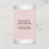 Retro fotografe camera Blush roze fotografie Visitekaartje (Achterkant)