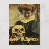 Retro Fotografie Halloween schattig slecht heks me Briefkaart (Voorkant)