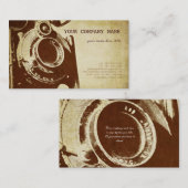 Retro  fotografie visitekaartje (Voorkant / Achterkant)