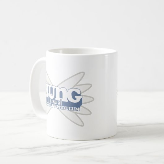 Retro Foucault Pendulum Coffee Mok (Voorkant links)