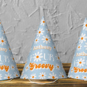 Retro Four Ever Groovy Boys 4e Verjaardag Feesthoedjes