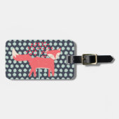 Retro Fox Bagagelabel (Voorkant horizontaal)