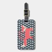 Retro Fox Bagagelabel (Voorkant verticaal)