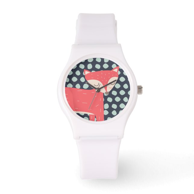 Retro Fox Horloge (Voorkant)