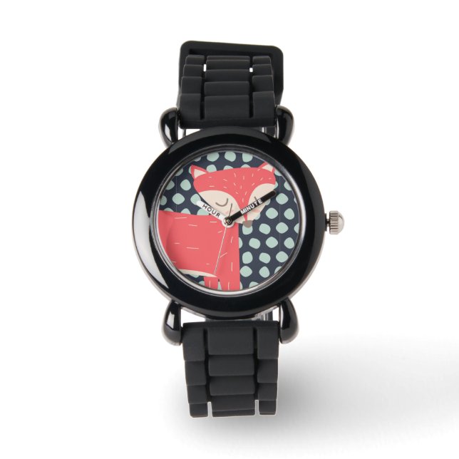 Retro Fox Horloge (Voorkant)