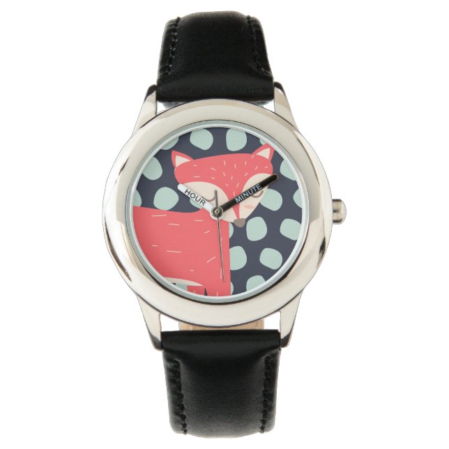 Retro Fox Horloge (Voorkant)
