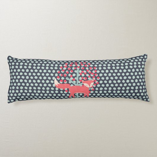 Retro Fox Lichaamskussen (Achterkant)