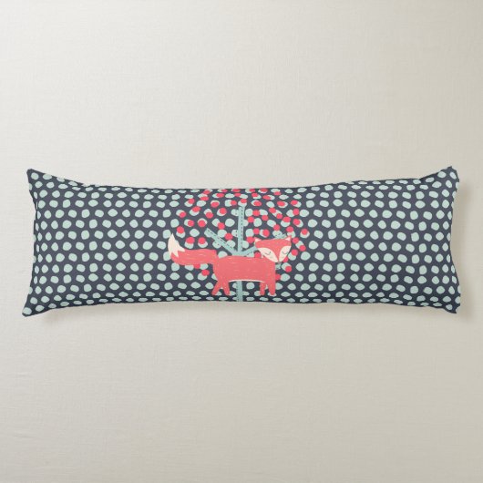 Retro Fox Lichaamskussen (Voorkant)