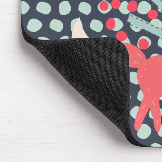 Retro Fox Muismat (Hoek)