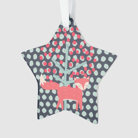 Retro Fox Ornament (voorkant)