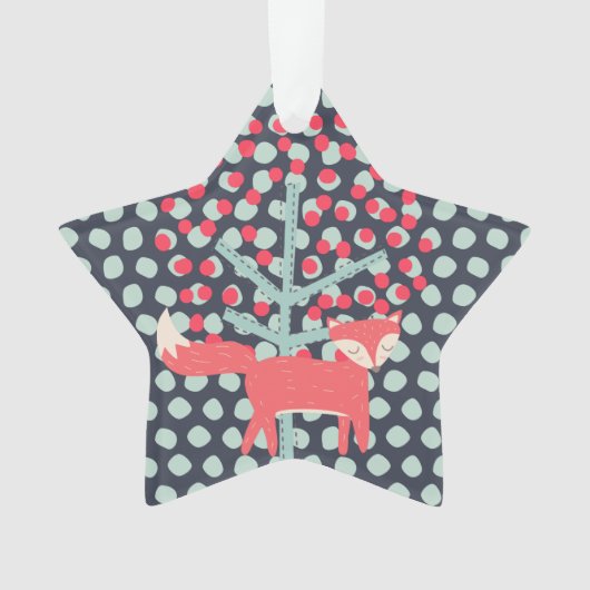 Retro Fox Ornament (voorkant)