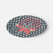 Retro Fox Papieren Bordje (Gekanteld)