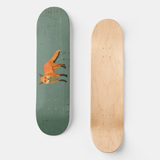 Retro Fox Skateboard (Voorkant)