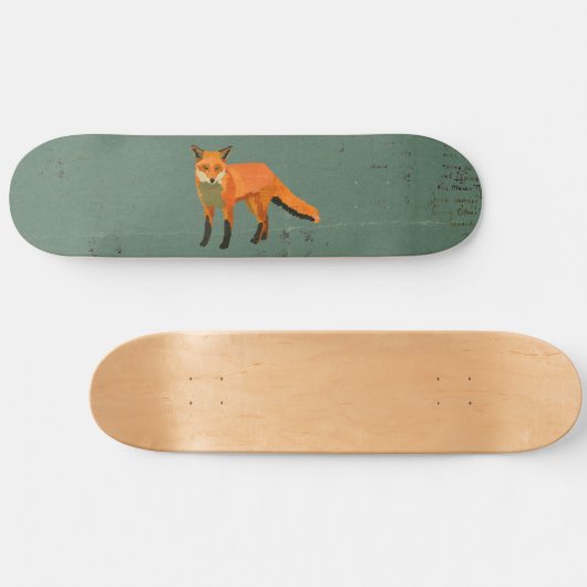 Retro Fox Skateboard (Horizontaal)