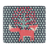 Retro Fox Snijplank (Voorkant)