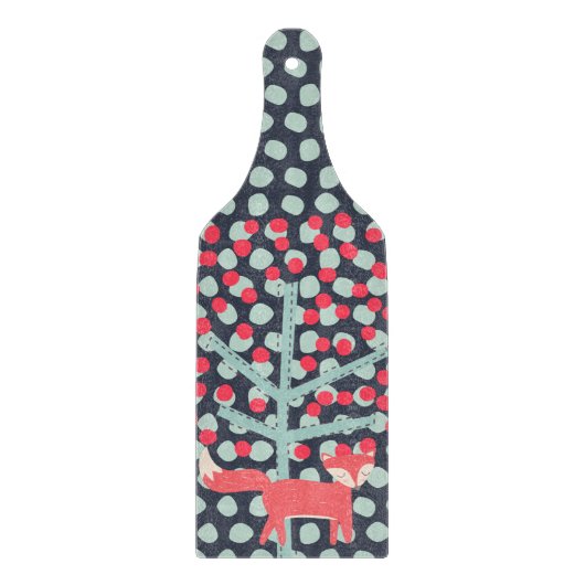 Retro Fox Snijplank (Voorkant)