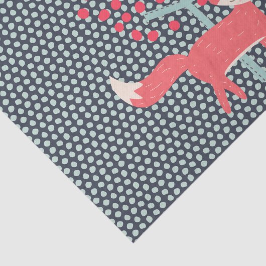 Retro Fox Tissuepapier (Detail)