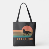 Retro Fox Tote Bag (Achterkant)