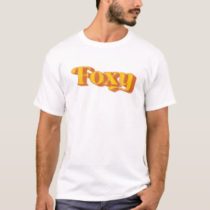 Retro Foxy Funny  70's Party Costume Mannen W T-shirt