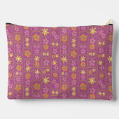 Retro Framboos Patchwork Bloem Groot Etui (Achterkant)
