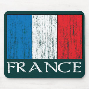 Retro France Flag mousepad Muismat