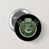 Retro Frankenstein Ronde Button 5,7 Cm (Voorkant /achterkant)