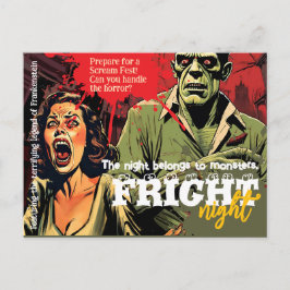 Retro Frankenstein Vintage Horror Halloween Feest Briefkaart