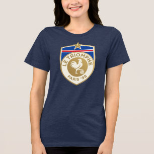 Retro Frankrijk WK 1998 Voetbalshirt Tri-Blend Shirt