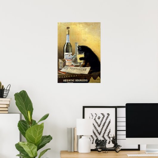 Retro frans poster "absinthe bourgeois" (Thuiskantoor)