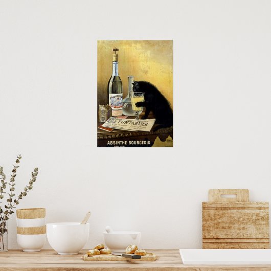 Retro frans poster "absinthe bourgeois" (Keuken)