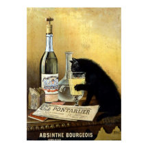 Retro frans poster "absinthe bourgeois"
