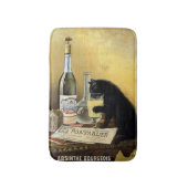 Retro frans poster "absinthe bourgeois" badmat (Voorkant Verticaal)