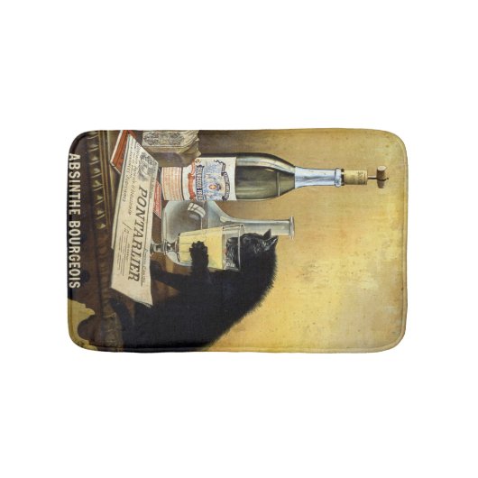 Retro frans poster "absinthe bourgeois" badmat (Voorkant)