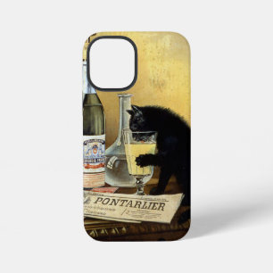 Retro frans poster "absinthe bourgeois" iPhone 12 mini hoesje